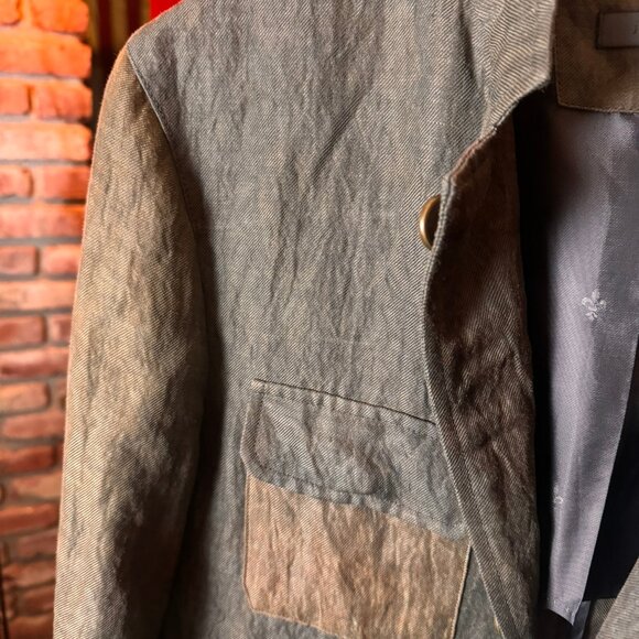 $1298 JOHN VARVATOS Englemore Brown COAT sz. 48 - Picture 4 of 12